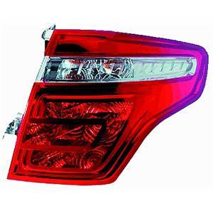 Feu arrière droit extérieur pour CITROËN C4 PICASSO I phase 1, 2007-2010, partie sur aile, Neuf