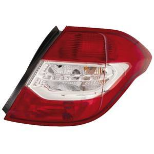 Feu arrière droit pour CITROËN C4 II phase 1, 2010-2014, rouge/blanc, Neuf