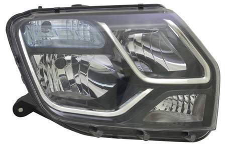 Phare Optique avant droit pour DACIA DUSTER I phase 2, 2013-2017, H1+H7, Neuf