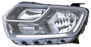 Phare Optique avant gauche pour DACIA DUSTER 2 phase 1 depuis 2018, H7+H1+PY21W, avec feu diurne à LED, Neuf