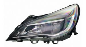 Phare Optique avant gauche pour OPEL ASTRA K depuis 2016, H1+H7, à LED, Neuf