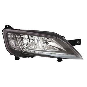 Phare Optique avant droit pour PEUGEOT BOXER II phase 2 depuis 2014 >, H7+H7, (fond noir) feu led