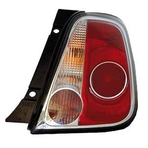 Feu arrière droit pour FIAT 500 phase 1, 2007-2015, contour noir, Neuf