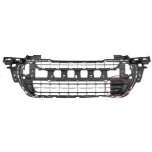 Grille de calandre centrale pour PEUGEOT 308 I phase 2, 2011-2013 (modèle fermé) pare chocs avant