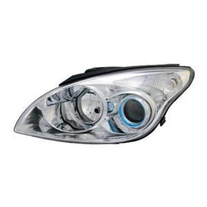 Phare Optique avant gauche pour HYUNDAI i30 I phase 2, 2010-2012, H7+H1, chromé, Neuf