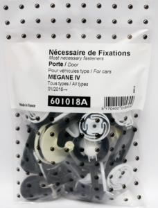 Kit de fixation assemblage Porte pour RENAULT MEGANE IV - depuis 2016 (tous modèles), Neuf