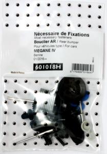 Kit de fixation assemblage Pare chocs arrière pour RENAULT MEGANE IV depuis 2016, modèle BERLINE, Neuf