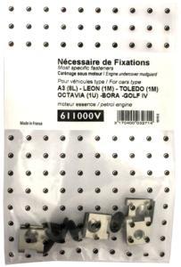 Kit de fixation assemblage Cache sous moteur pour AUDI A3 I (8L), 1996-2003 (modèle essence), Neuf