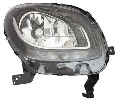 Phare Optique droit pour SMART FORTWO, depuis 2014 >, H4, feu diurne LED, Neuf