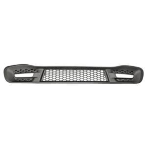 Grille de calandre centrale pour SMART FORTWO, 2012-2014, inférieur, avec trous feu de jour, Noire, Neuve