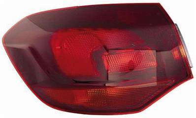 Feu arrière gauche pour OPEL ASTRA J 2010-2012, Rouge foncé, Extérieure, Mod. S.W., Neuf