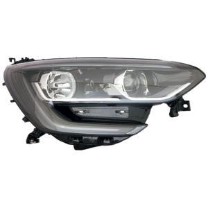 Phare avant droit pour RENAULT MEGANE IV 2016-2020, H7+H7, avec feu diurne à LED, fond noir, Neuf