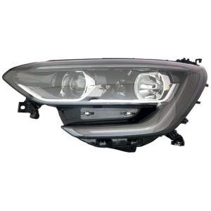 Phare avant gauche pour RENAULT MEGANE IV 2016-2020, H7+H7, avec feu diurne à LED, fond noir, Neuf