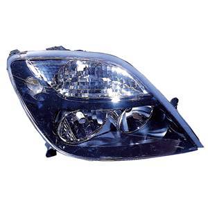 Phare Optique avant droit pour RENAULT SCENIC I phase 2 1999-2003, H7+H1, fond noir, (modèle RX4)