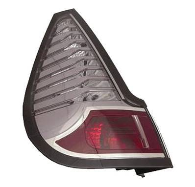 Feu arrière extérieur gauche pour RENAULT SCENIC/X-MOD 2013-2016, 5 places, Cadre noir incolore