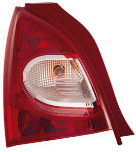 Feu arrière gauche pour RENAULT TWINGO II phase 2, 2012-2014, rouge/blanc, Neuf