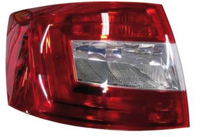 Feu arrière gauche pour SKODA OCTAVIA III phase 1 2013-2016, Mod. Berline, Rouge Incolore, Neuf