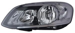 Phare Optique avant gauche pour VOLVO XC60 I phase 2, 2013-2016, fond noir, H7+H9, Neuf