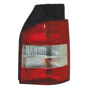 Feu arrière droit pour VOLKSWAGEN TRANSPORTER T5, 2003-2009, (2 portes), rouge/blanc, fond noir