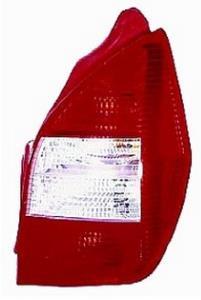 Feu arrière droit pour CITROËN C2 phase 1, 2005-2008, rouge/blanc, Neuf