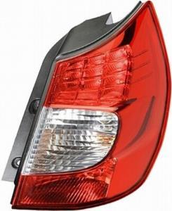 Feu arrière droit pour RENAULT SCENIC II phase 2, 2006-2009, à Led, (rouge/blanc), Neuf