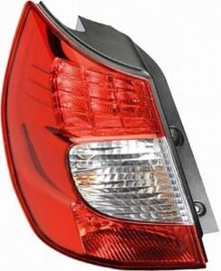 Feu arrière gauche pour RENAULT SCENIC II phase 2, 2006-2009, à Led, (rouge/blanc), Neuf