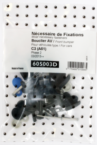 Kit de fixation assemblage Pare chocs avant pour CITROËN C3 II phase 2- 2013 à 2017, Neuf