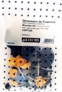 Kit de fixation assemblage Pare chocs avant pour RENAULT CAPTUR phase 1 - 2013 à 2017, Neuf